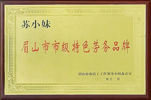 眉山市市级特色劳务品牌